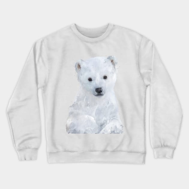 Little Polar Bear Crewneck Sweatshirt by Amy Hamilton